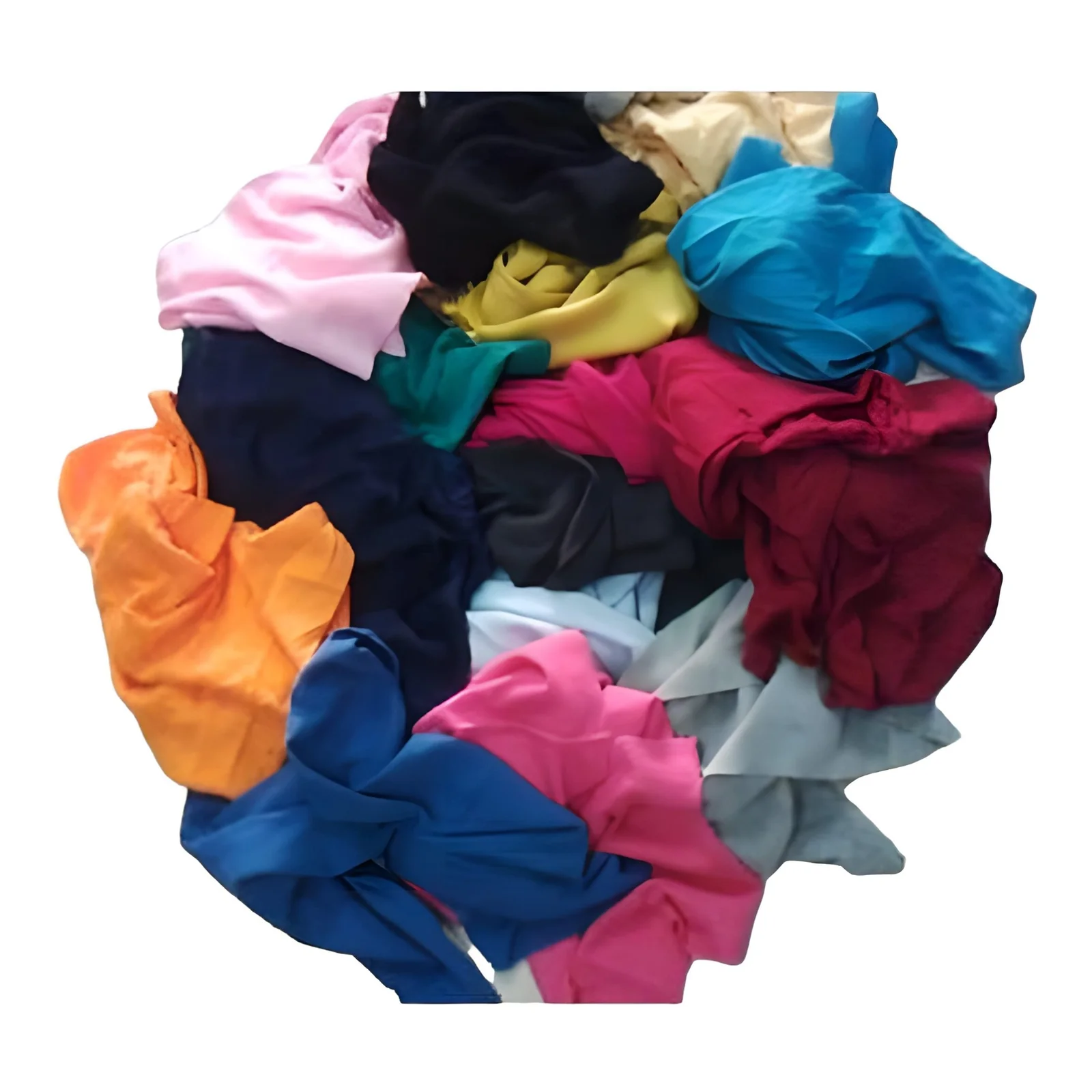 Mixed colour cotton cloth waste